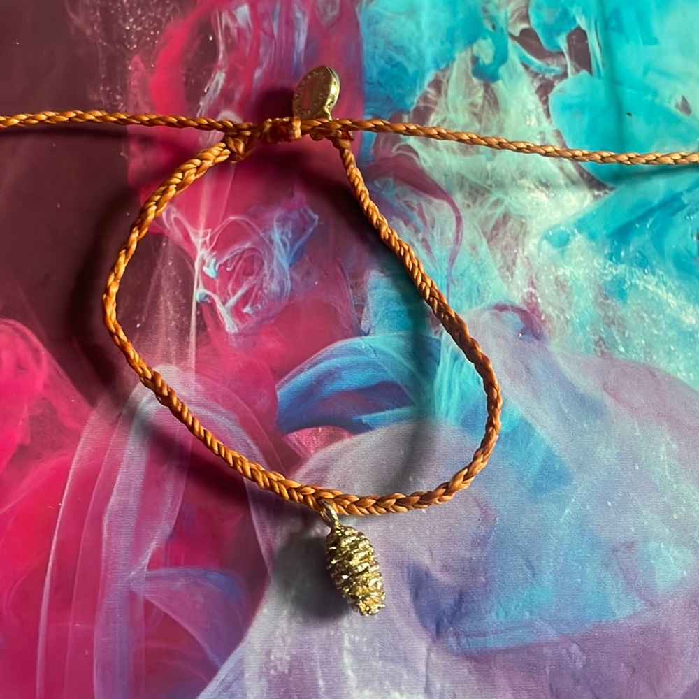 Pura vida pine cone charm